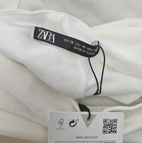 Zara One Shoulder White Dress - Picture 8 of 10